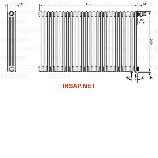 Радиатор IRSAP Tesi 32000/26 T25 CL 01